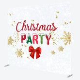 Aperturee - Aperturee White Snowflake Christmas Square Arch Fabric Backdrop